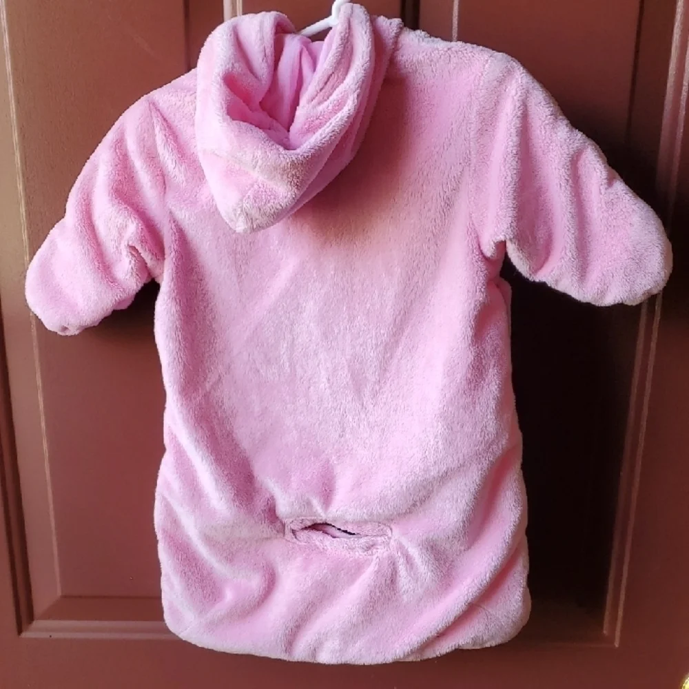 Disney Pooh And EYORE  Pink Sleep Sacks with Hood and Cartoon Design